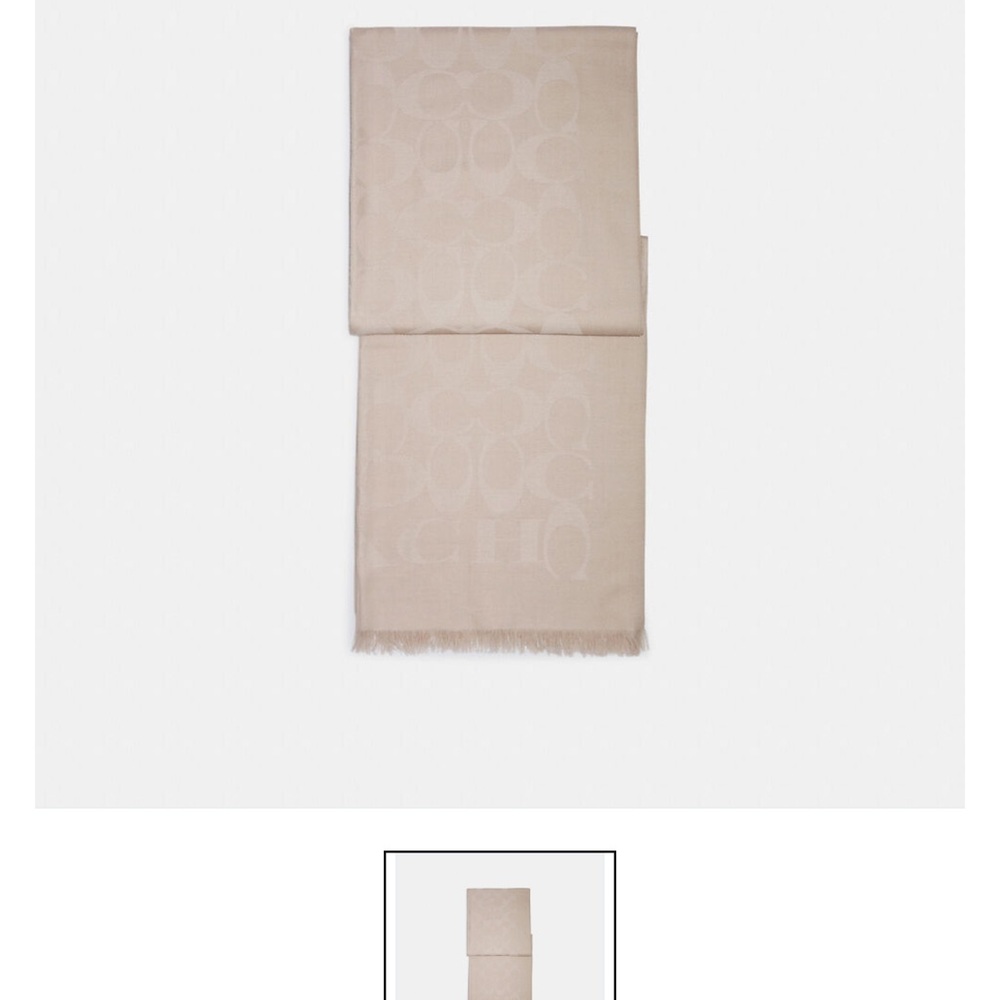 Coach Cream Scarf